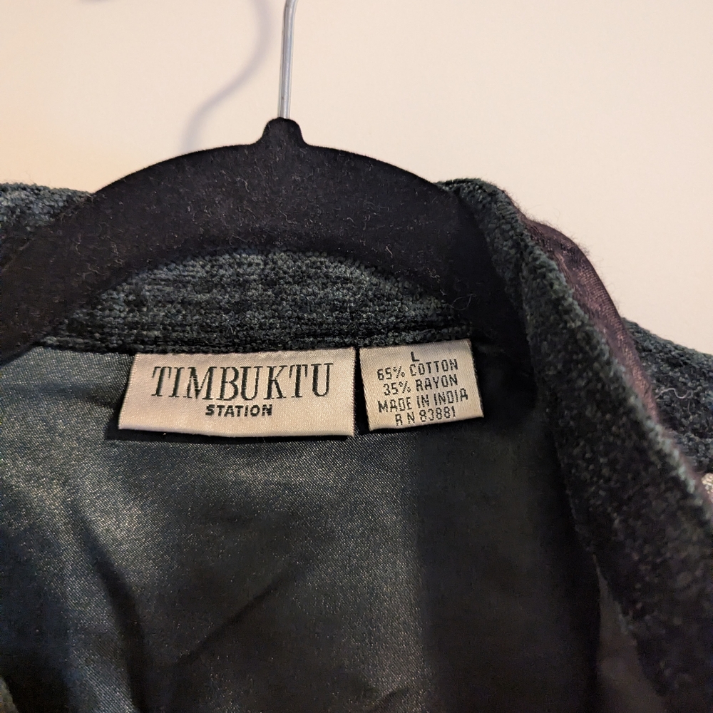 Elegant Multicolor Patchwork Blazer. Size Large. - image 5